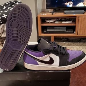 Nike Air Jordan 1 Low OG Court Purple Sz 12